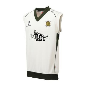 Grindleford CC - Sleeveless Sweater Green Trim